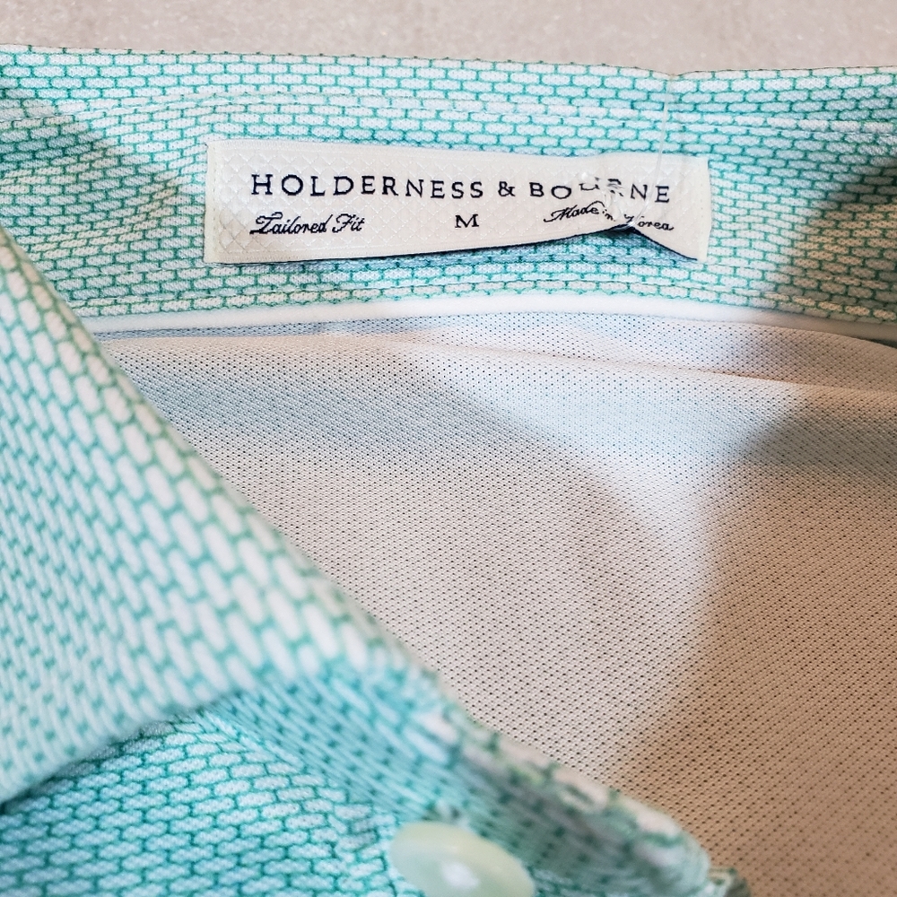 Holderness & Bourne Men's Mint Green Polo Shirt